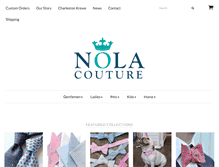 Tablet Screenshot of nolacouture.com